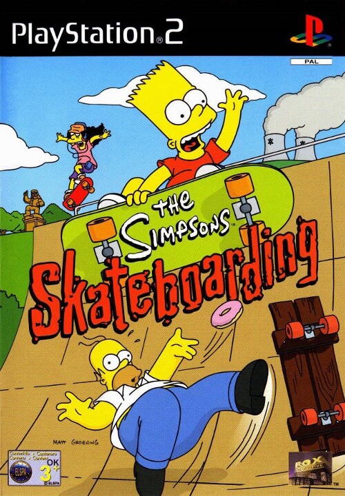 The Simpsons Skateboarding