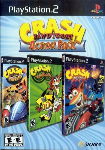 Crash Tag Team Racing Crash Twinsanity Crash Nitro Kart - Crash Action Pack (3 Disk)