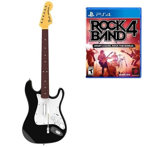 Rock Band 4 Game And Guitar Bundle