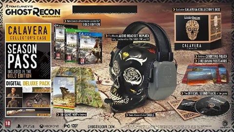 Ghost Recon Wildlands Calavera Ed. w/Skull, Headset, Pouch & OST (No DLC)