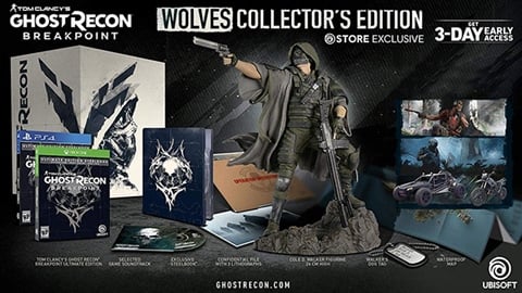 Ghost Recon Breakpoint Wolves Ed. w/Figurine, Tag, Map, Litho&OST (No DLC)