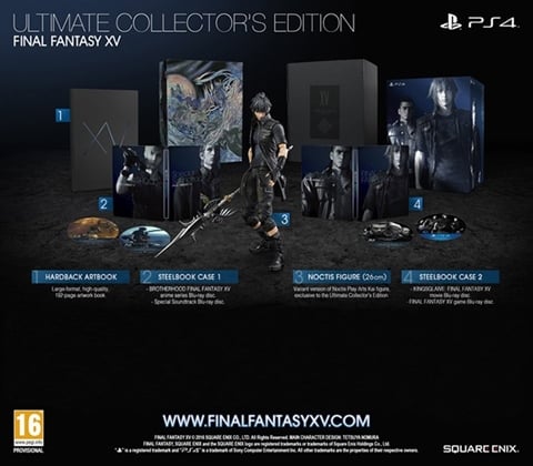 Final Fantasy XV: Ultimate Collector's Ed. w/Figure & Artbook (4 Disc)