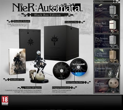 Nier Automata Black Box Ed. w/Figurine, Artbook & OST (No DLC)