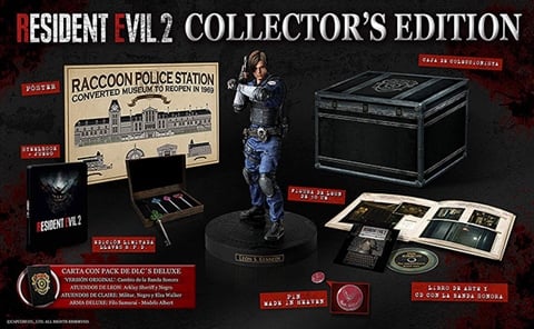 Resident Evil 2 Col. Ed. w/Statue, Keys, Pin, Artbook, OST&Poster(No DLC)